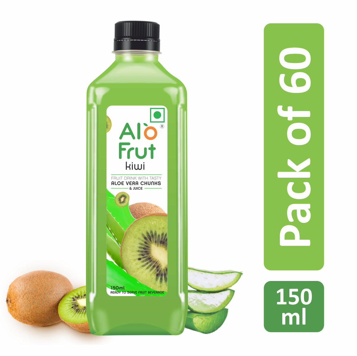 Alofrut_Kiwi_150ml_packof60 Front view