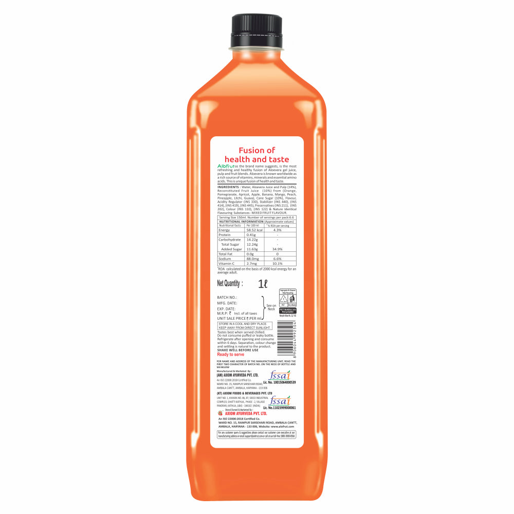 Alofrut_Mixfruit_150ml_Back view