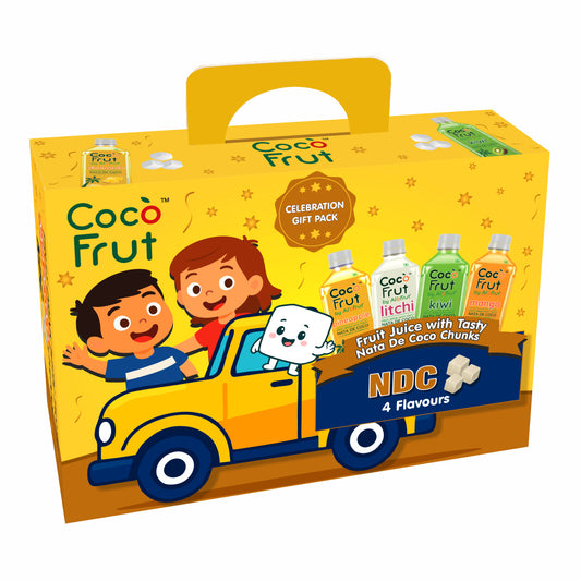 Coco Frut Multi-Flavour Fruit Juice Gift Pack |  - Pack of 4