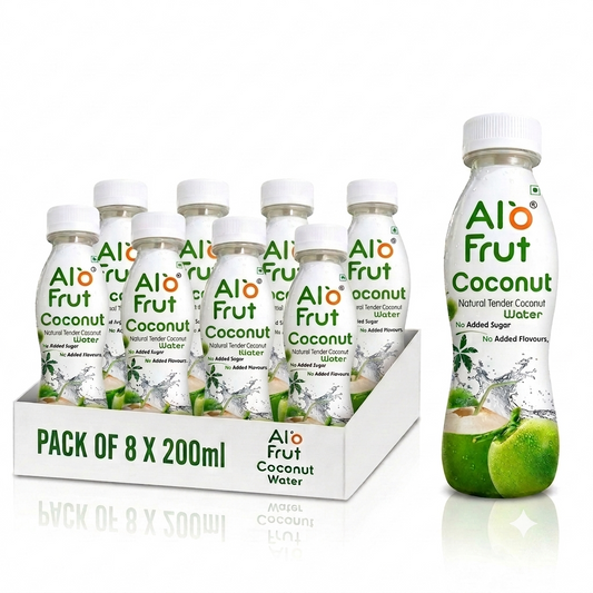 AloFrut Tender Pack Coconut Water 200ml (Pack of 8)