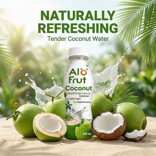 AloFrut Tender Pack Coconut Water 200ml (Pack of 8)