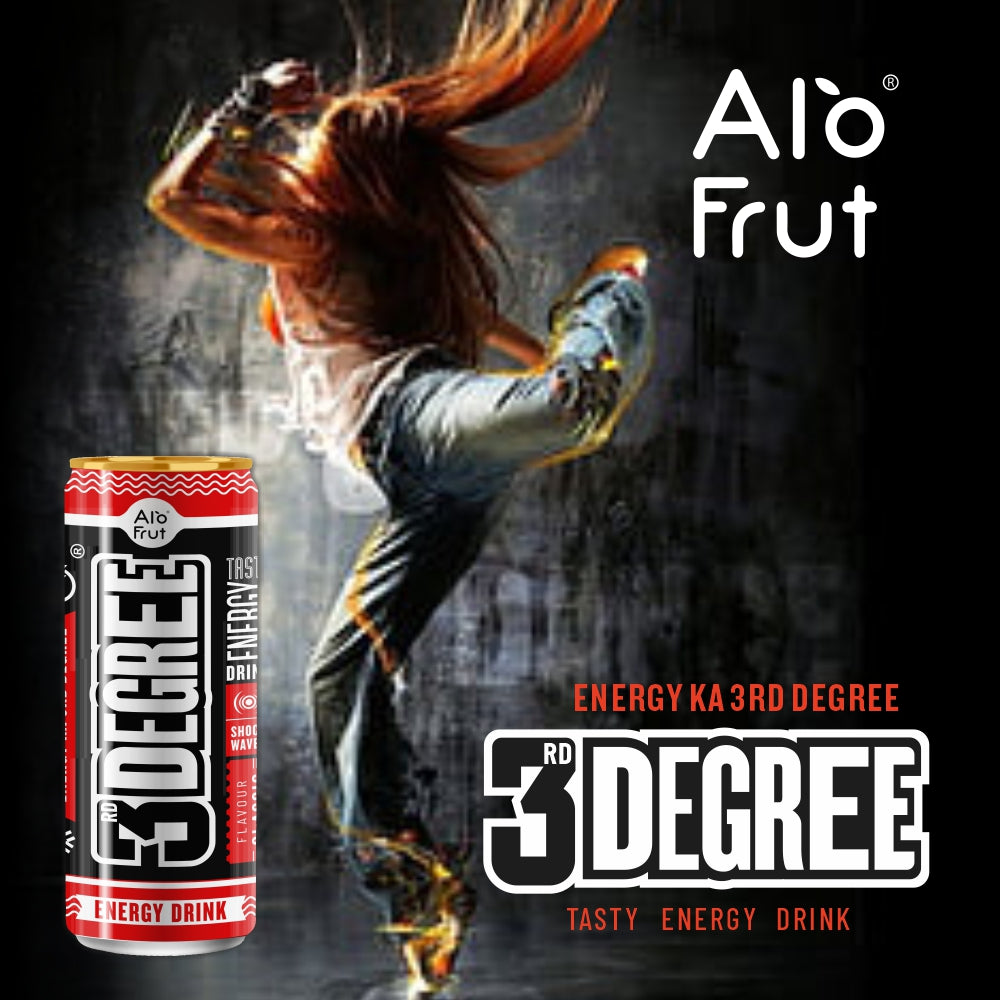 Alo Frut 3rd Degree Classic Flavour Energy Drink CAN 250ml | Tasty Instant Energy Sports Drink | Energy Ka 3rd Degree