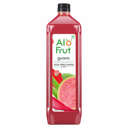 Alo Frut Guava Aloevera Chunks & Juice 1 ltr