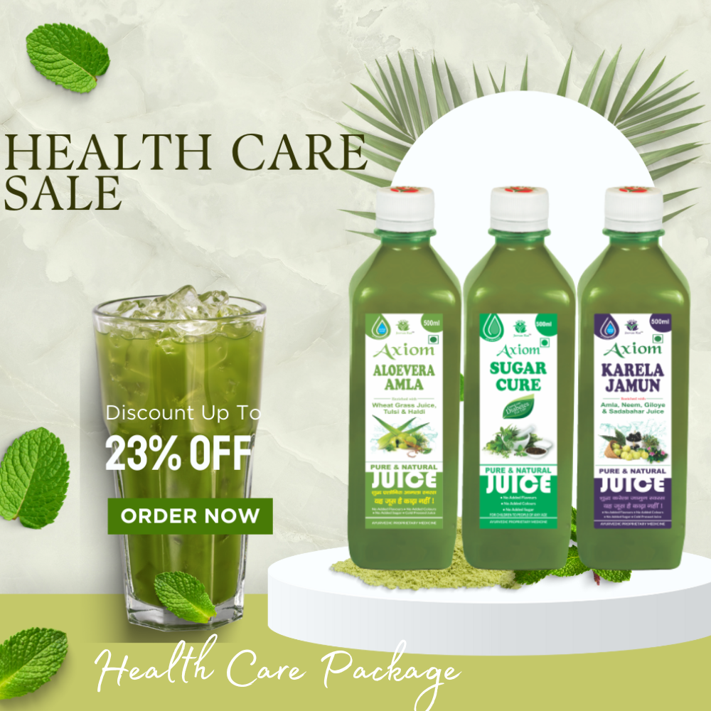 Health Care Combo ( Karela Jamun Juice 500ml + Aloevera Amla Juice 500ml + Sugar Cure Juice 500ml )
