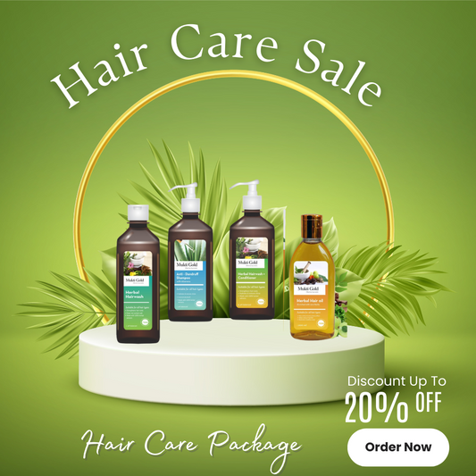Hair Care Pack ( Axiom Mukti Gold Herbal Hair Wash 200ml + Herbal Hairwash with conditioner 500ml + Anti-Dand. Shampoo 500ml + Herbal Hair oil 200ml )