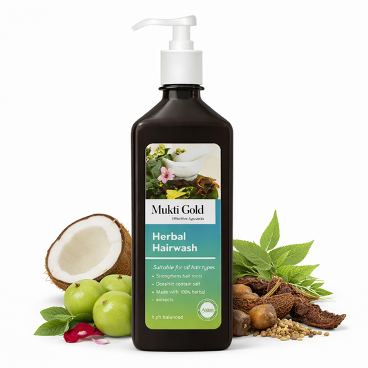 Mukti Gold Herbal Hairwash 400ml (Dispenser)