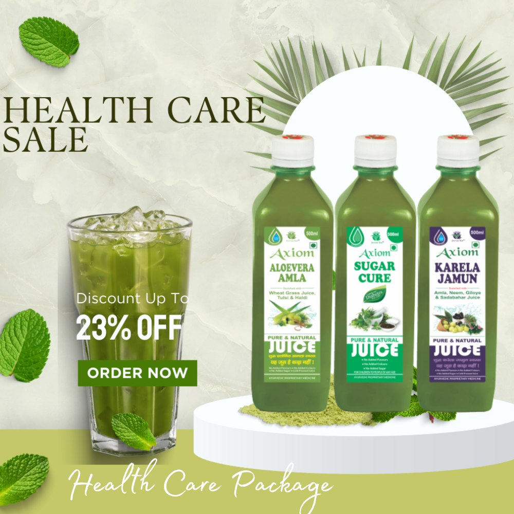 Karela Jamun Juice, Aloevera Amla Juice and Sugar Cure Juice - Health Care Combo