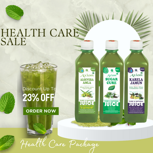 Karela Jamun Juice, Aloevera Amla Juice and Sugar Cure Juice - Health Care Combo 