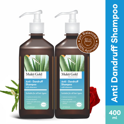 Mukti Gold Anti Dandruff Herbal Shampoo 400ml (Dispenser)