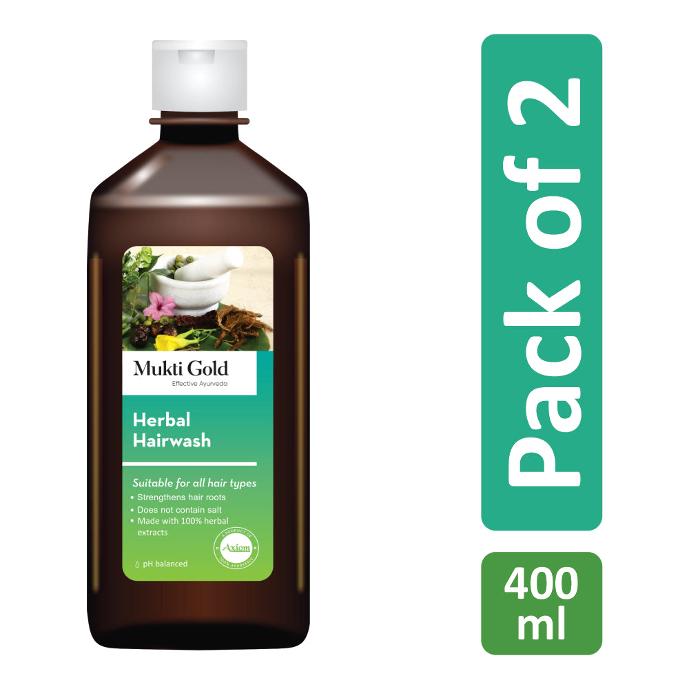 Mukti Gold Herbal Hair wash (Fliptop) - Pack of 2