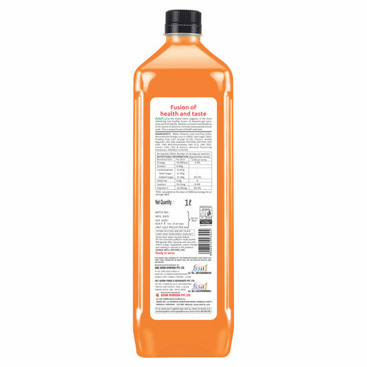 Alo frut Orange Aloevera Chunks & Juice 1 ltr