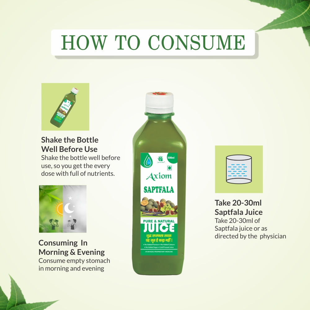Axiom Saptafala Juice - 500ml (Pack of 3)