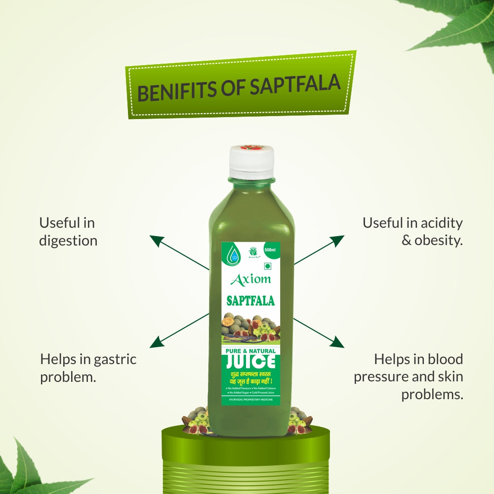 Axiom Saptafala Juice - 500ml (Pack of 3)