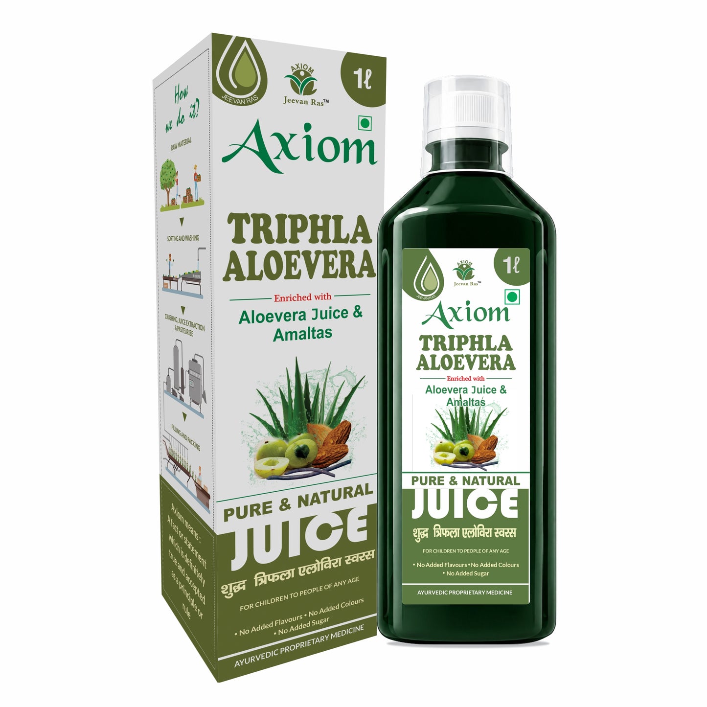 Axiom Jeevan Ras Triphla Aloevera Juice
