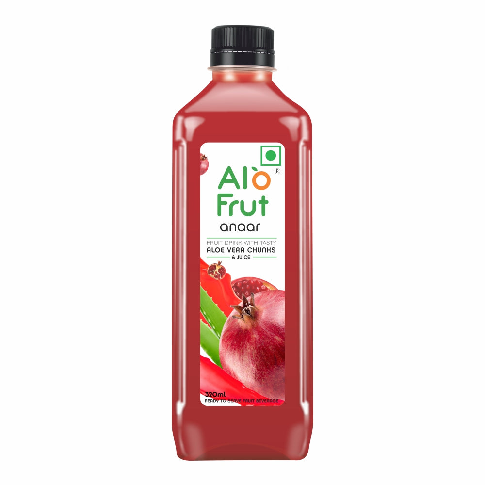 Alo Frut Anaar Juice With Aloevera Chunks - 320ml