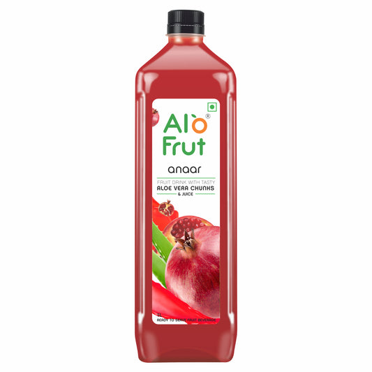 Alo Frut Anaar Aloevera Chunks & Juice 1 ltr