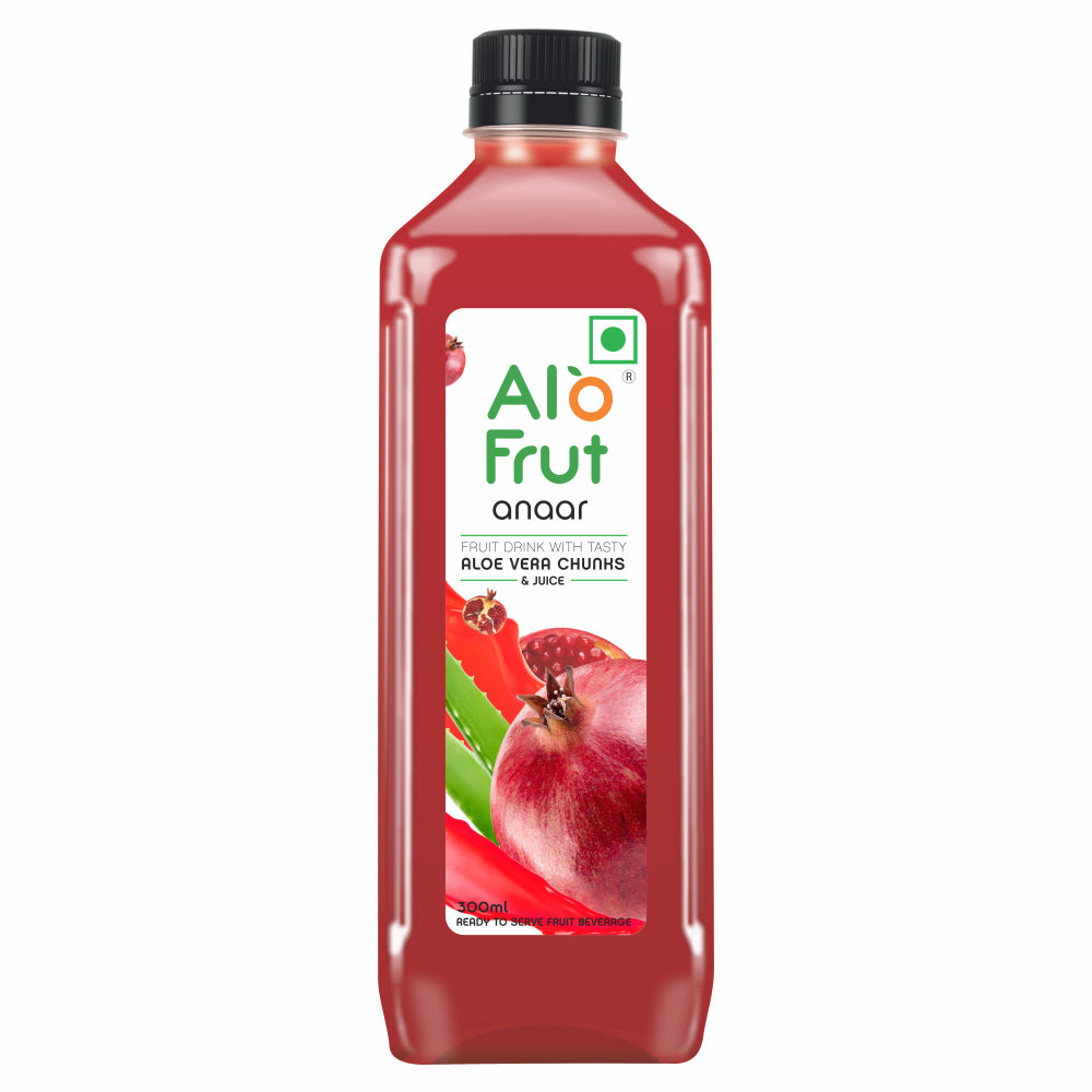 Alo Frut Anaar Juice With Aloevera Chunks - 300ml