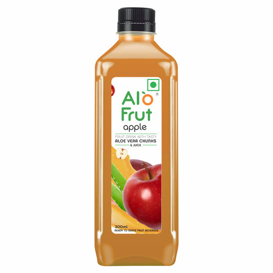 Alo Frut Apple Aloevera Chunks & Juice 300ml