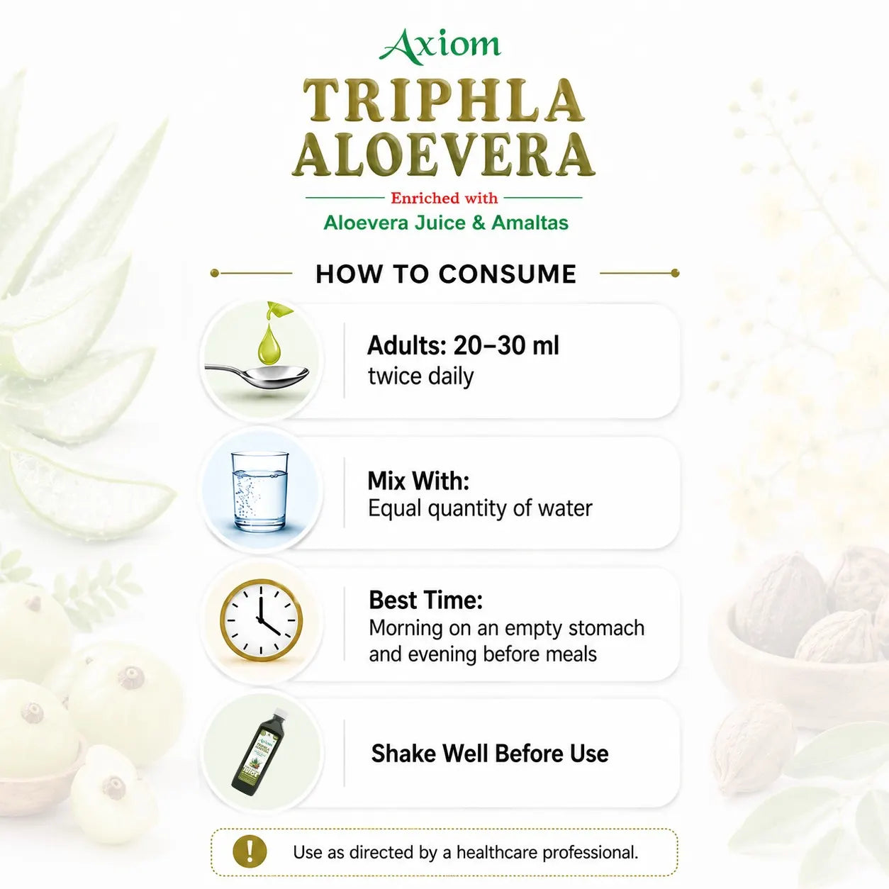 Axiom Jeevan Ras Triphla Aloevera Juice