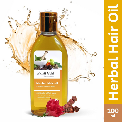 Mukti Gold Herbal Hair Oil 100ml