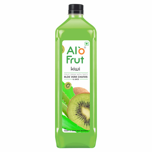 Alo frut Kiwi Aloevera Chunks & Juice 1 ltr