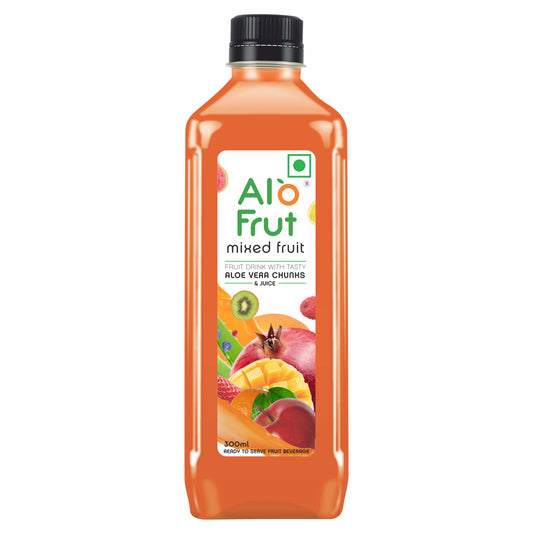 Alo Frut Mixed Fruit Aloevera Chunks & Juice 300ML