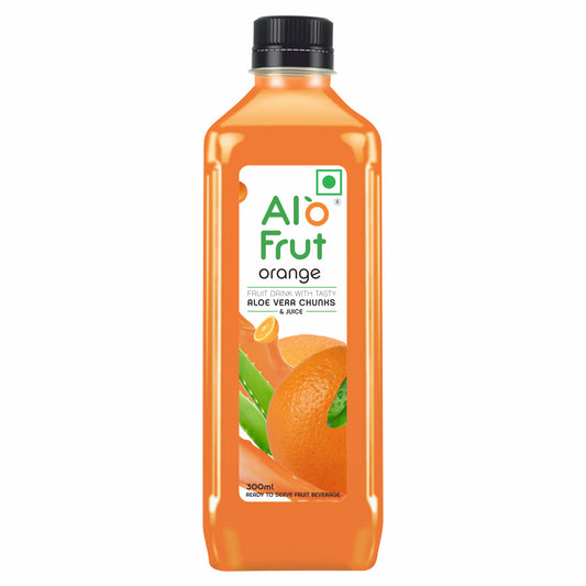Alofrut Orange Aloevera Chunks & Juice 300ml (Pack of 24)