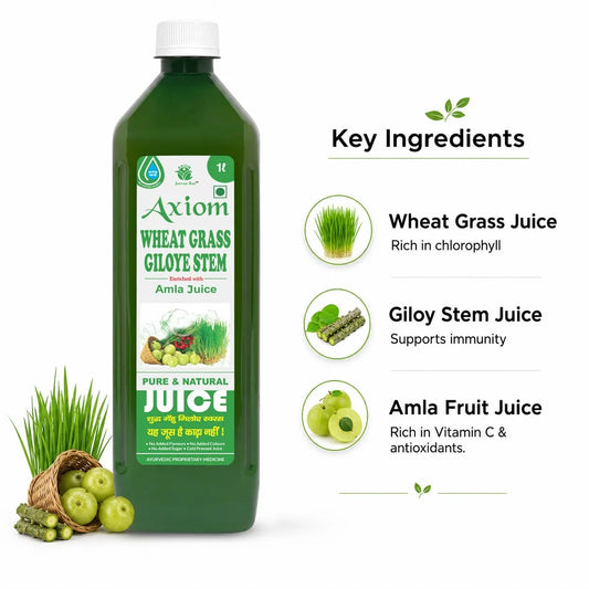Axiom Wheatgrass Giloye Stem Juice