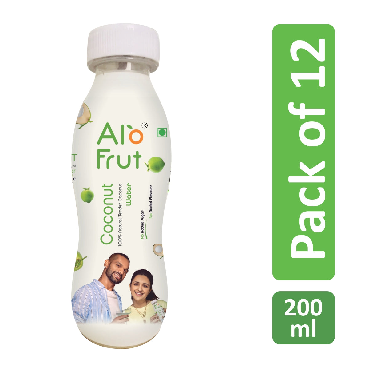 AloFrut Tender Coconut Water 200ml Pack of 12