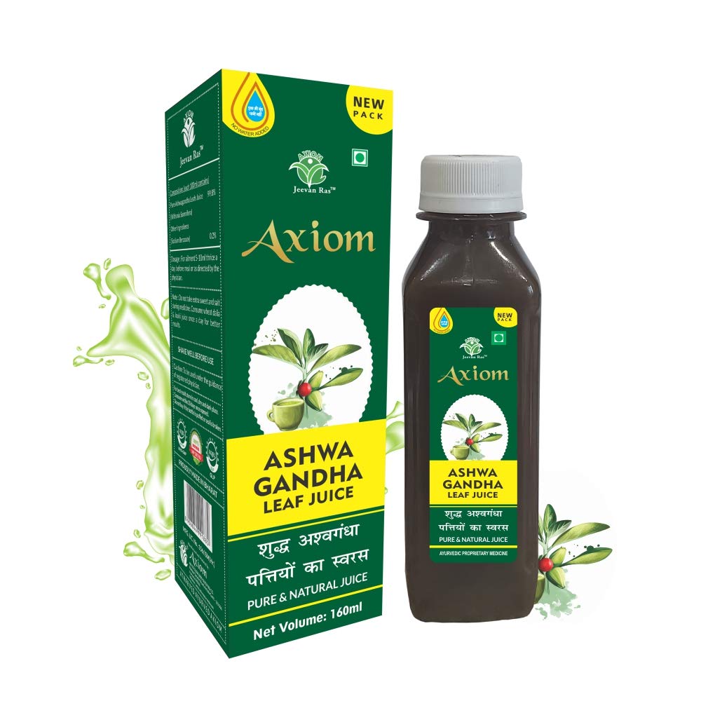 Axiom Jeevanras Ashwagandha Leaf Swaras 160 ml