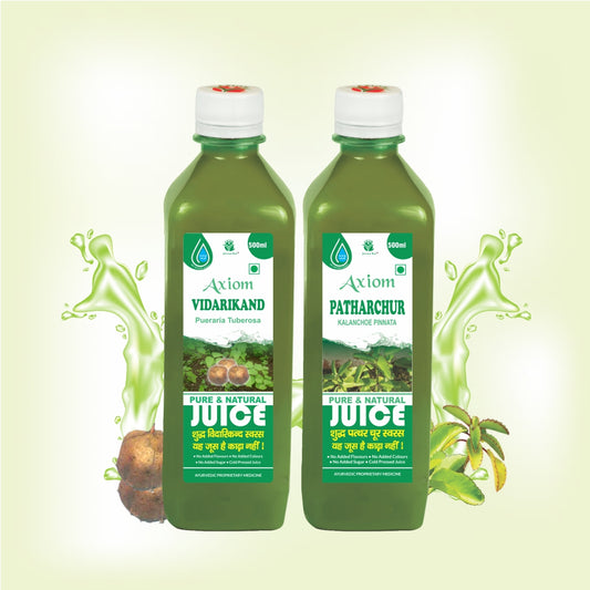 Axiom Prostrate Combo of Patharchur Juice 500ml + Vidarikand Juice 500ml
