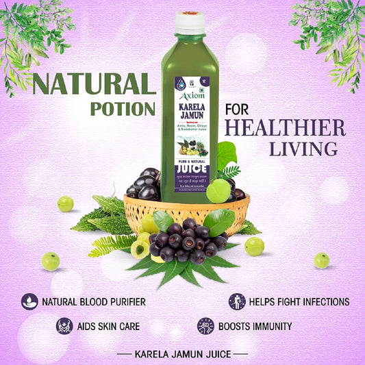 Axiom BP Go (1) Pack of Sugarcure 1ltr + Karela Jamun Juice 1 ltr + Aloevera Juice 1 ltr