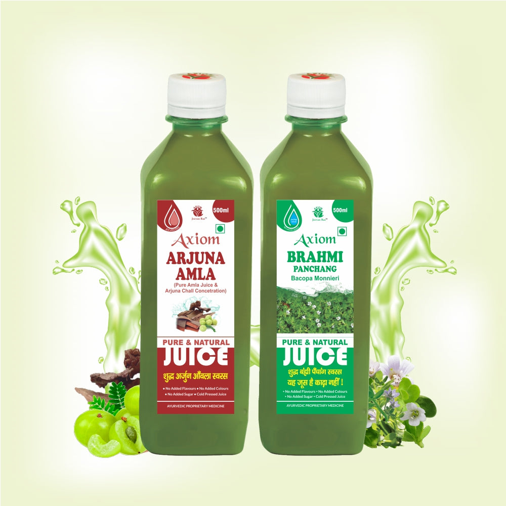 High Blood Pressure Combo of Brahmi Juice 500ml + Arjuna Amla 500ml