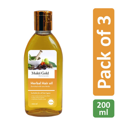 Mukti Gold Herbal Hair Oil 200ml