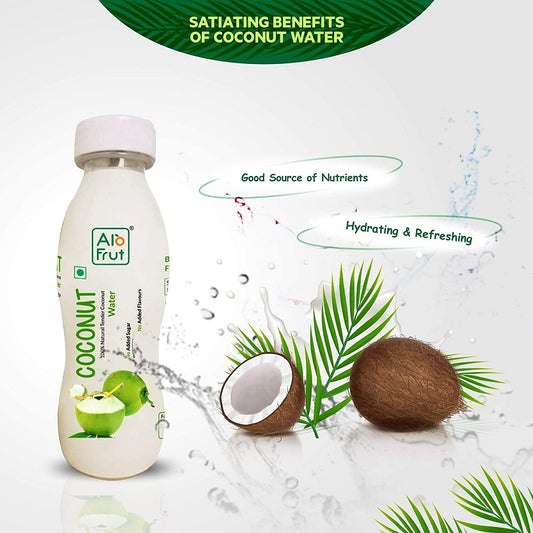 AloFrut Tender Coconut Water 200ml - Pack of 12