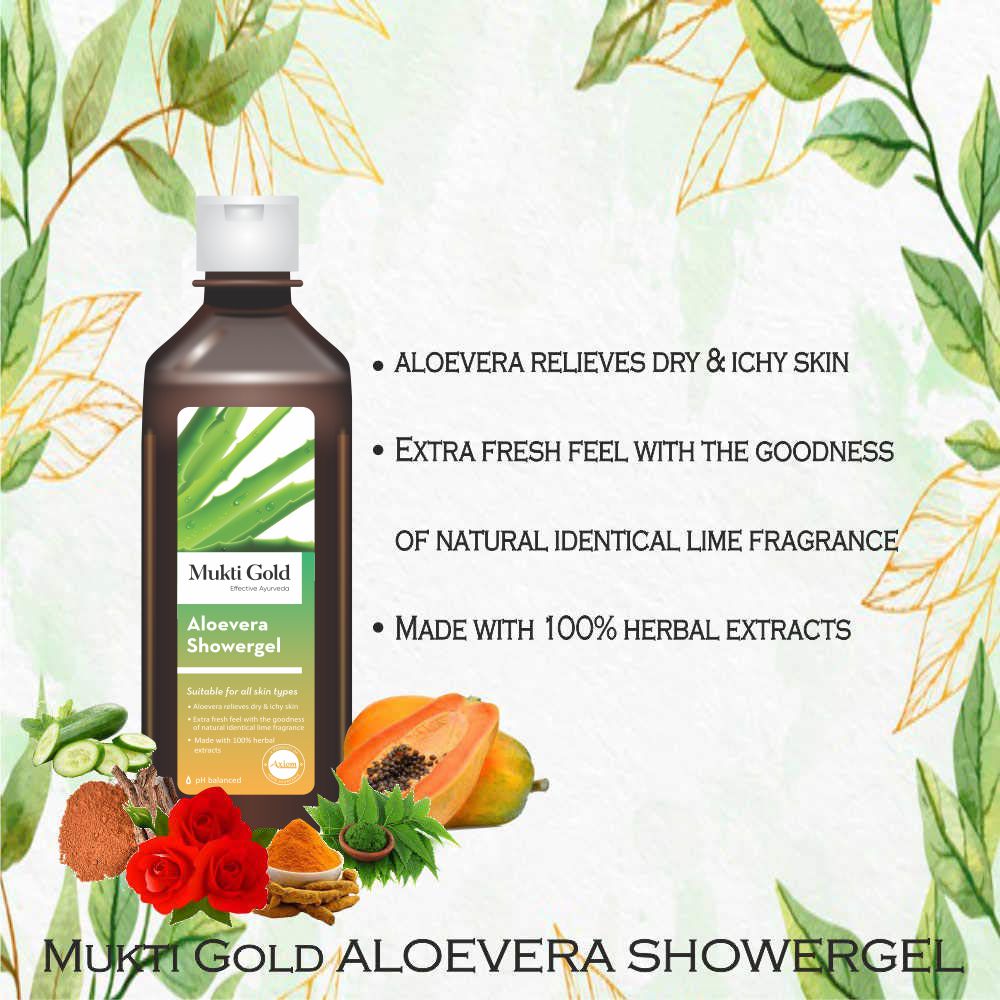 Mukti Gold Aloevera Showergel 250ml (Showergel)