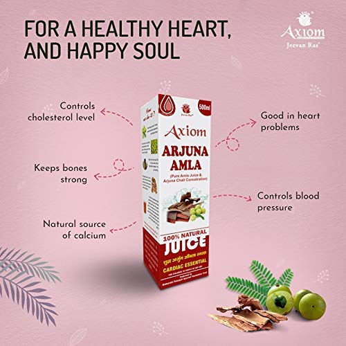 Heart Problems Combo ( Arjuna Amla 500ml + Louki Juice 500ml + COD-5 1000ML + Heart Power Powder + Hridyomrita
