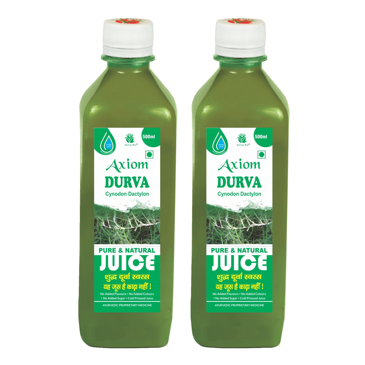 Jeevanras Axiom Shavet Durva Juice 500 ml