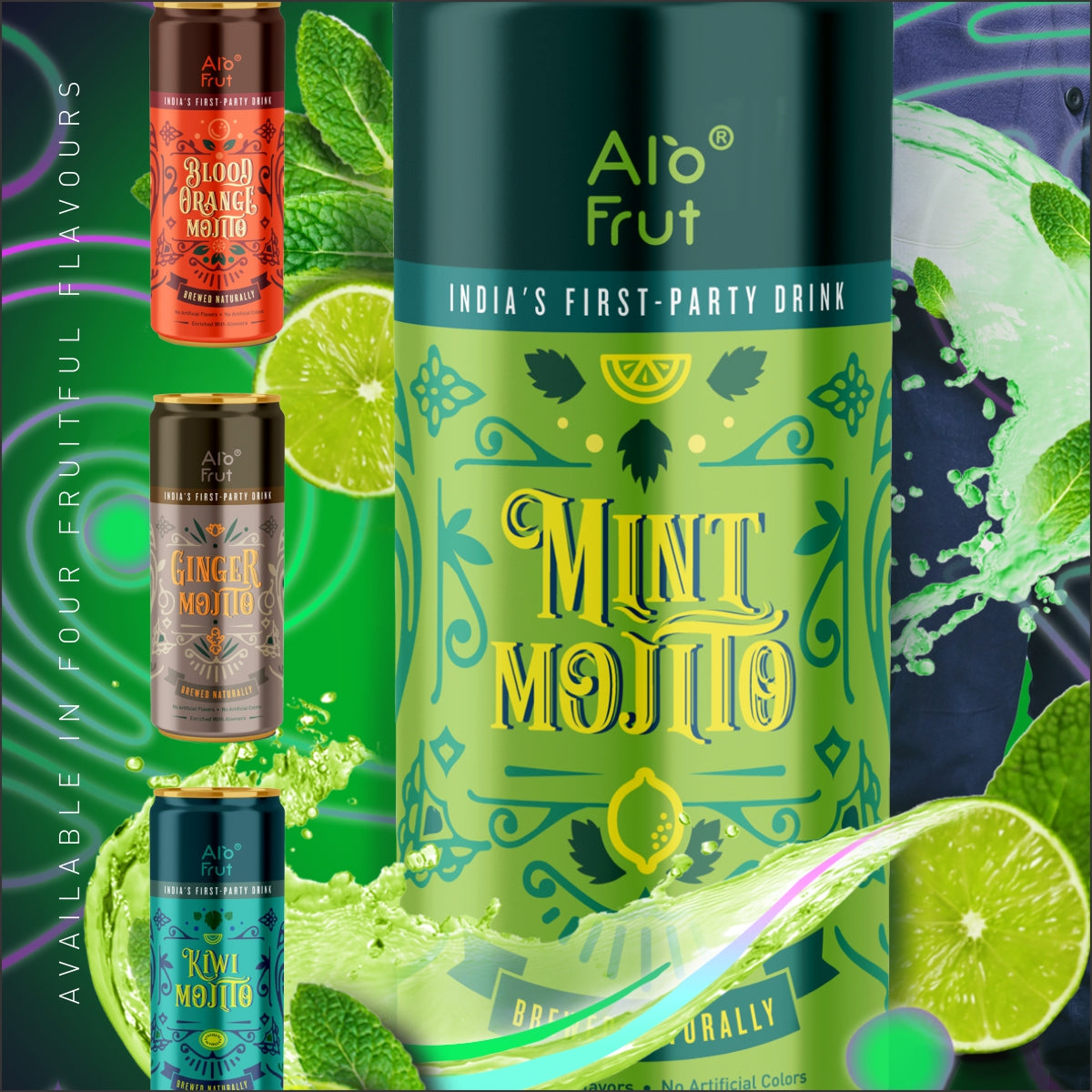 Alo Frut Mint Mojito 250 ml Pack of 6