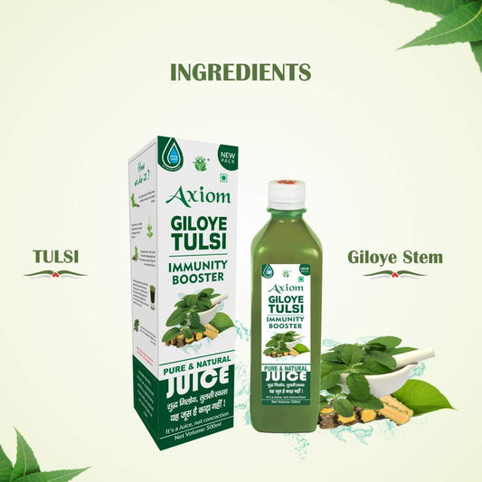 Axiom Giloye Tulsi Juice Ingredients