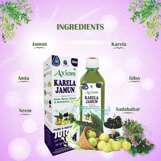 Axiom Karela Jamun Juice Ingredients