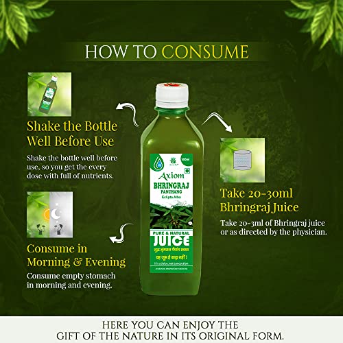 How to Consume Axiom Bhringraj Juice