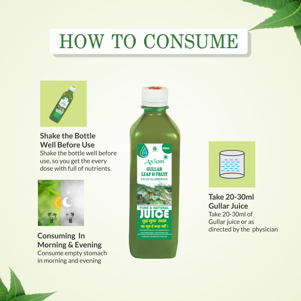 How to Consume Axiom Gullar Leaf And Fruit Juice 