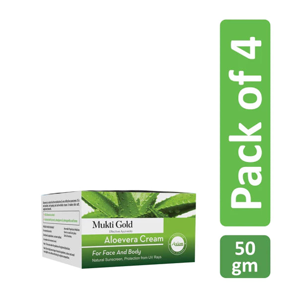 Mukti Gold Aloevera Cream 50G Pack of 4