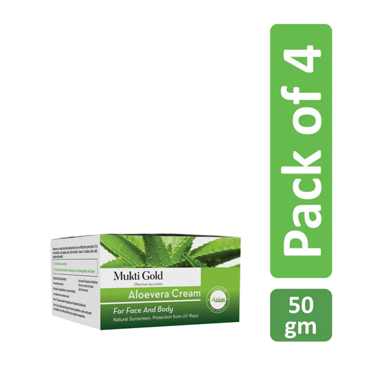 Mukti Gold Aloevera Cream 50G Pack of 4