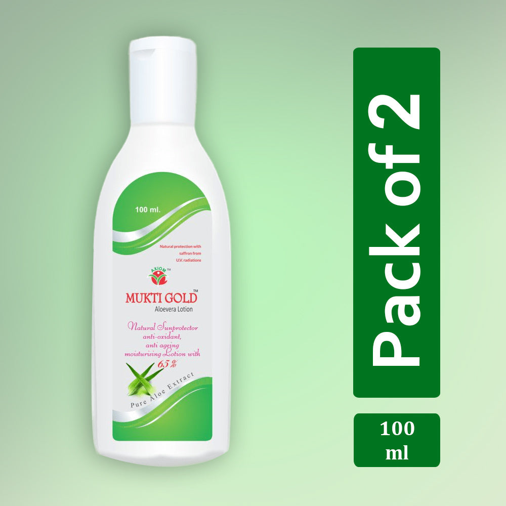 Axiom Mukti Gold Aloevera Lotion 100ml | Moisturizer and an