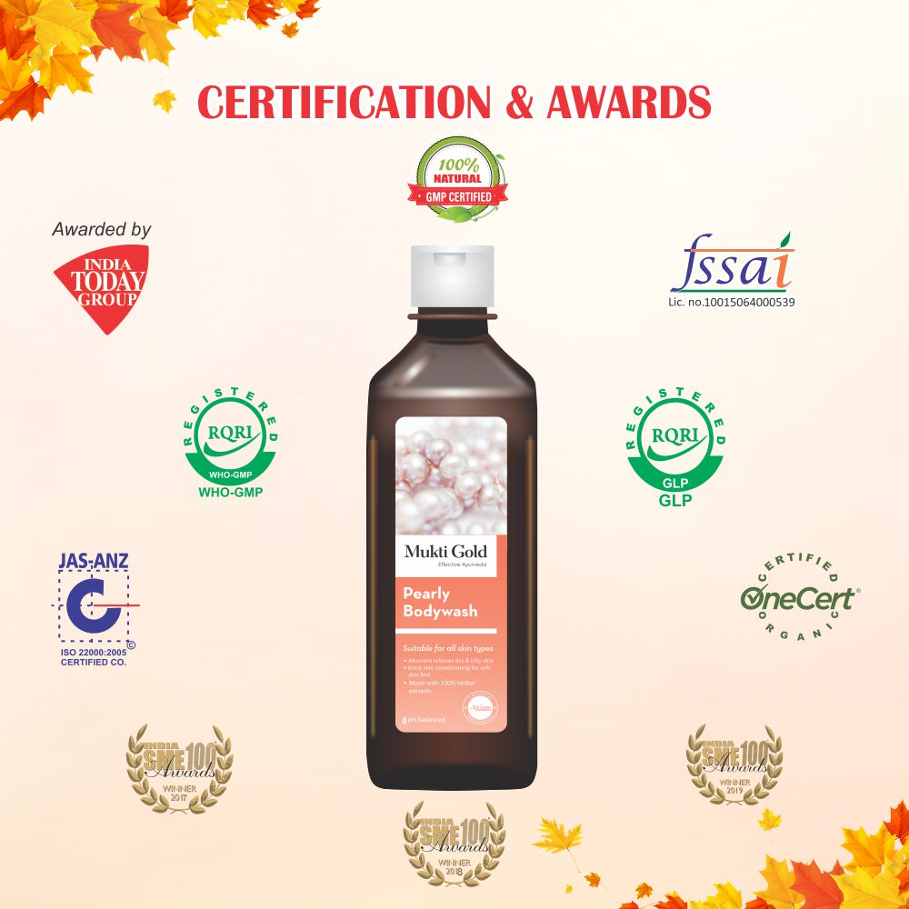 Mukti Gold Pearly Bodywash Certification