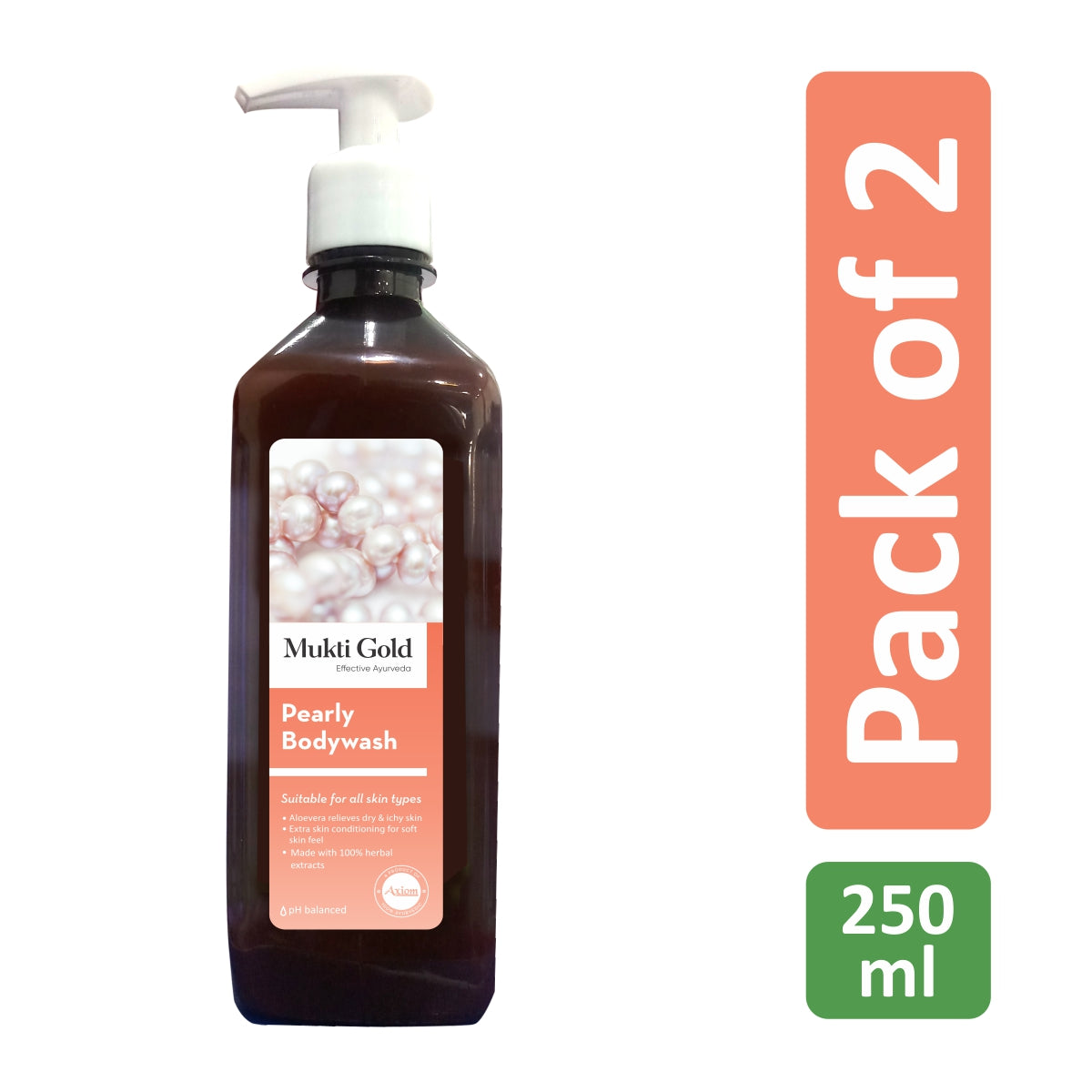 Mukti Gold Pearly Bodywash Pack of 2
