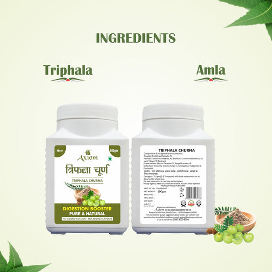 Axiom Triphala Churna 100gm Pack of 4