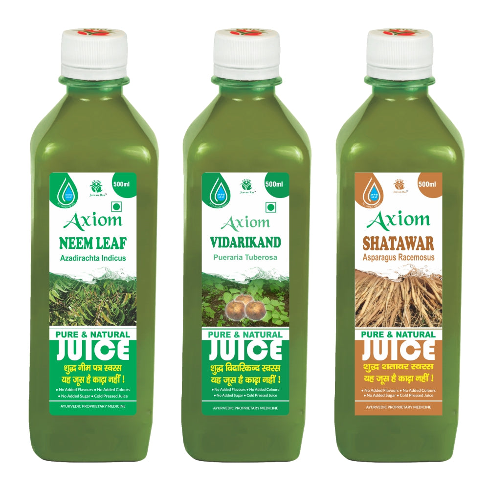 After Pregnancy Tonic (Vidarikand Juice 500ml + Shatawar Juice 500ml + Neem leaf Juice 500ml)